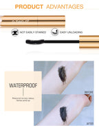 O.TWO.O 3D Mascara Lengthening Black Lash Eyelash Extension Eye Lashes Brush Beauty Makeup Long-wearing Gold Color Mascara