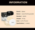 Face Loose Powder Translucent Matte Pink White Setting Powder Oil-Control Cosmetics Long-Lasting Waterproof Facial Makeup Powder
