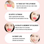 Moisturizing Cherry jelly Lip Mask Hydrating Exfoliating Lip film to Remove Dead Skin Improve Dryness Nourishing Smooth Lip Care