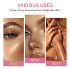 Curve Case Cream Eyebrow Cream Blush Highlighter Palette Matte Shimmer Finishes Shadow Tones Long-Lasting Cosmetics