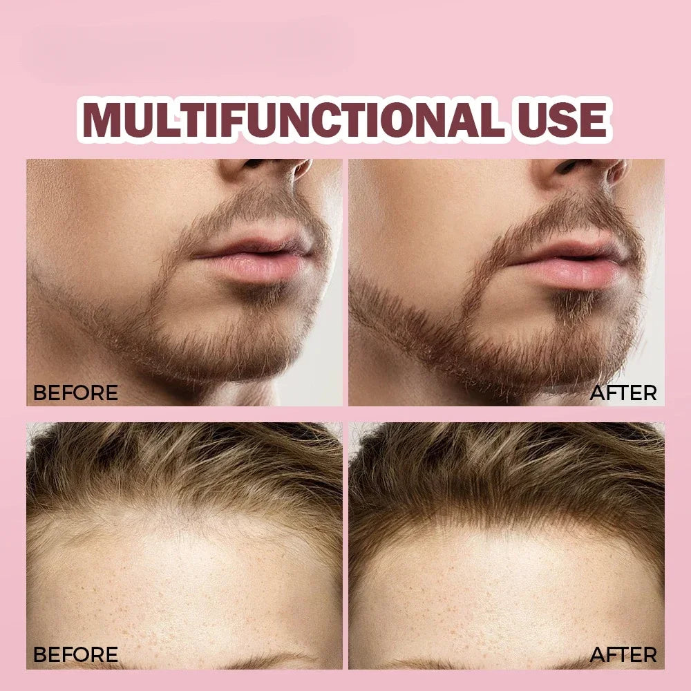 Wild Eyebrow Pencil Square Angled Brush Velvet 3D Brow Dye Cream Hairline Anti-smudge Waterproof Multifunction Eyebrow Tint Pen