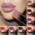 Waterproof Nude Matte Velvet Glossy Lip Gloss Lipstick Lip Balm Sexy Red Lip Tint 21 Colors Women Fashion Makeup Lipstick Tube