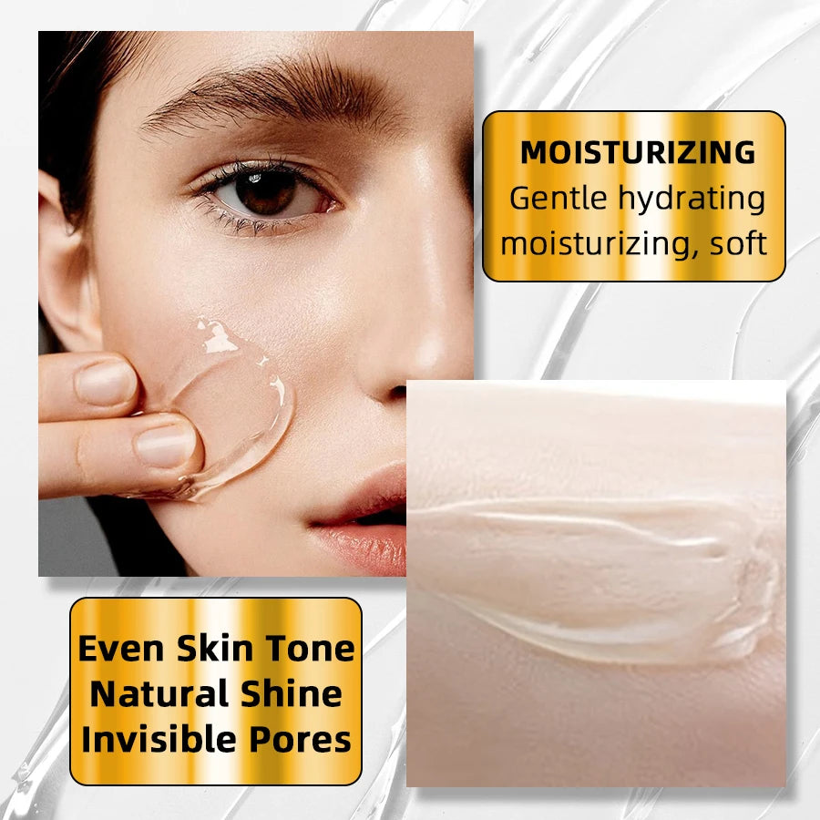 1PC  Base Transparent Gel Makeup Primer Moisturizing Isolation Cream Invisible Pores Smooth  Facial Base Use Before Foundation