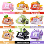 Natural Organic Lavender Essential Oil Soap Handmade Soap for Cleansing, Refreshing, Oil Control, Bath Soap