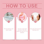 OceAura Bubble Bath Ball Moisturizing Nourishing Plant Floral Fragrance Lasting Fragrance Deep Cleansing Skin Bath Ball