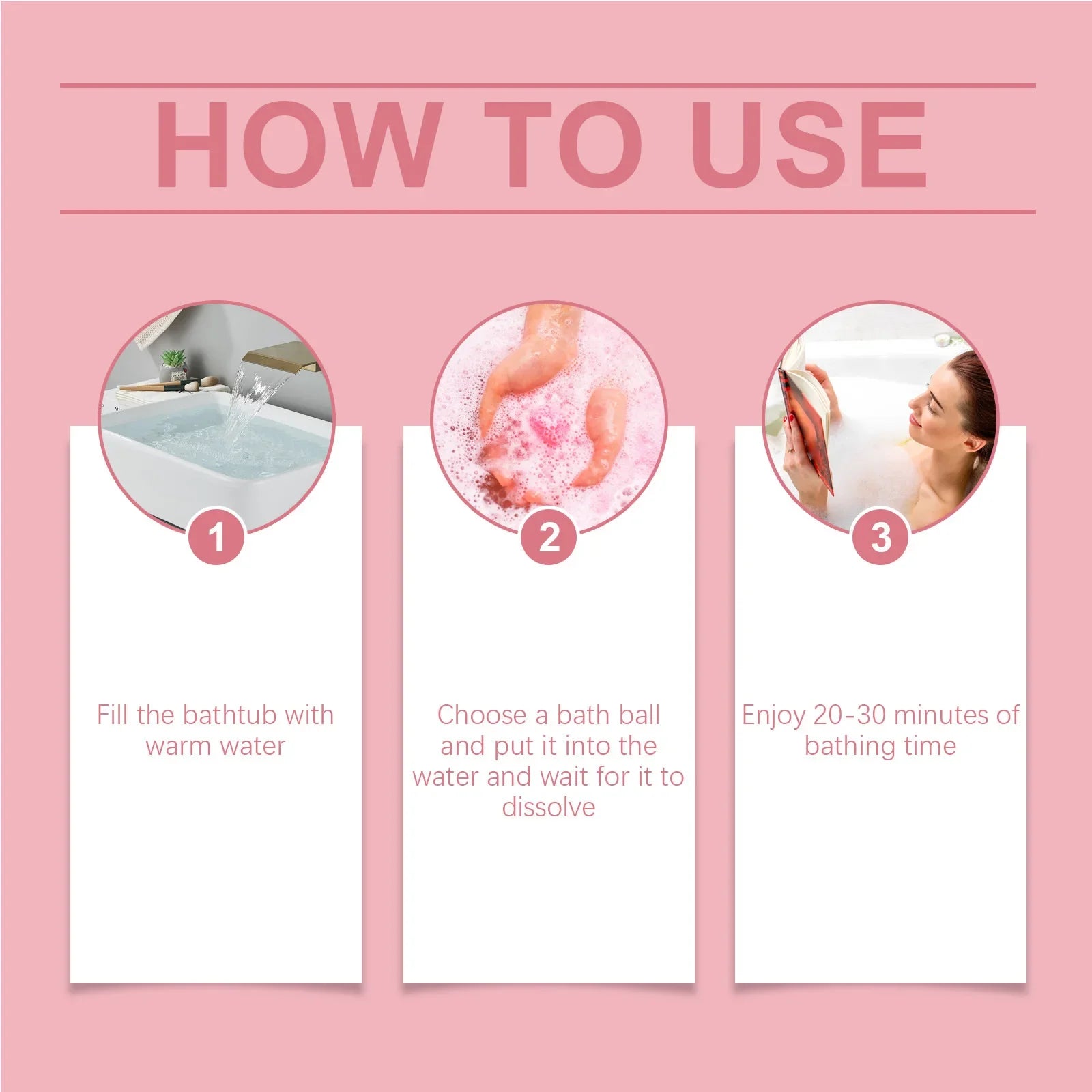 OceAura Bubble Bath Ball Moisturizing Nourishing Plant Floral Fragrance Lasting Fragrance Deep Cleansing Skin Bath Ball