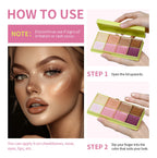 Curve Case Cream Eyebrow Cream Blush Highlighter Palette Matte Shimmer Finishes Shadow Tones Long-Lasting Cosmetics