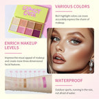 Curve Case Cream Eyebrow Cream Blush Highlighter Palette Matte Shimmer Finishes Shadow Tones Long-Lasting Cosmetics