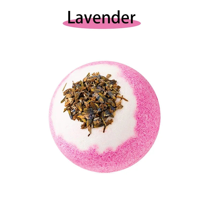 Plant Bath Ball Aromatherapy Essential Oil Bubble Bath Ball Moisturizing Dry Skin Relaxing Spa Bath Salt Bathing