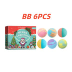 OceAura Christmas Bath Bombs Gift Set Aromatherapy Relax Stress Exfoliating Moisturize Shower Cleaner Handmade Bath Salt Ball