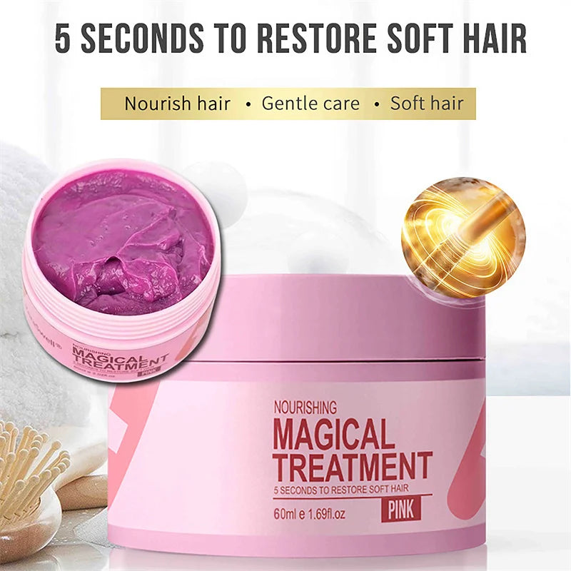 Magical Keratin Hair Mask 5 Seconds Repair Hair Soft Smooth Shiny Deep Moisturize Conditioner For Dry Damaged Hair All Hair Type