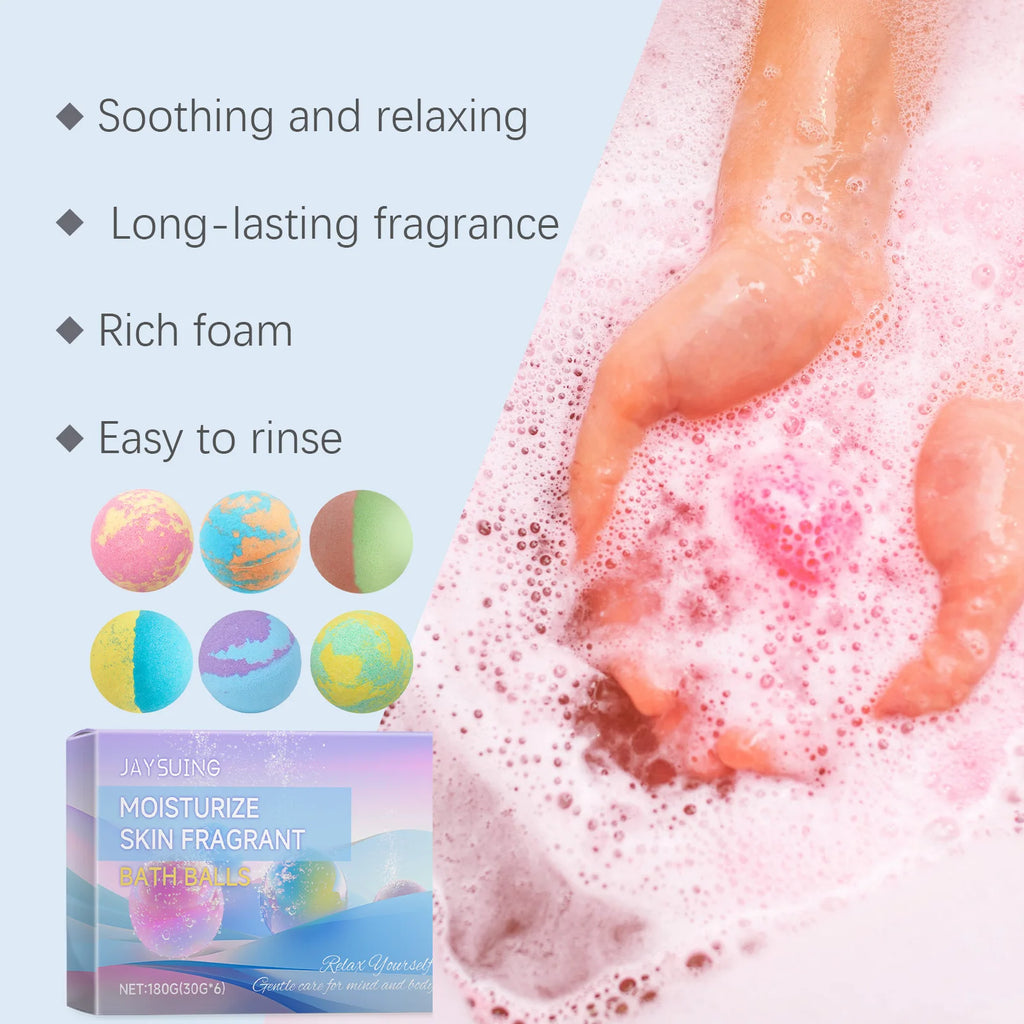Bubble Bath Bombs Exfoliating Relief Relaxing Aromatherapy Shower Moisturizing Nourishing Fragrance Spa for Adults Body Cleanser