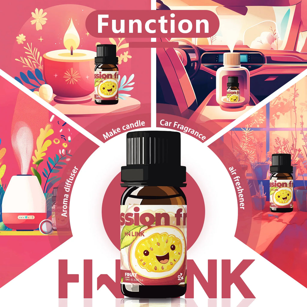 Passion Fruit Essential Oil 10ml Perfumes Women Passion Fruit Fragrance Oils Makeup Aromatherapy,Diffusers,Yoga,Skin Care,Bath