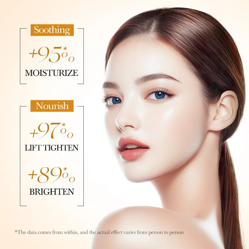 BIOAOUA 5pcs Rice Raw Whitening Travel Set For Cleansing and Moisturizing Whiten