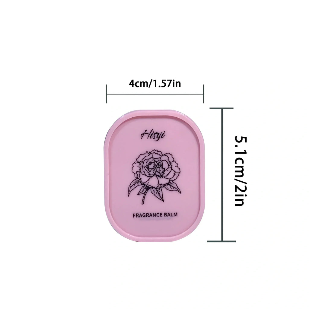 HISYI Solid Perfume Balm – Long-Lasting Floral Scents, Vegan, Compact, Face/Hands/Body Use, Unisex, Certified, Skin-Friendly
