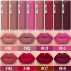 Velvet matte lip gloss matte velvet smooth easy dimensional plumping lipstick -to-apply square tube lip gloss waterproof three