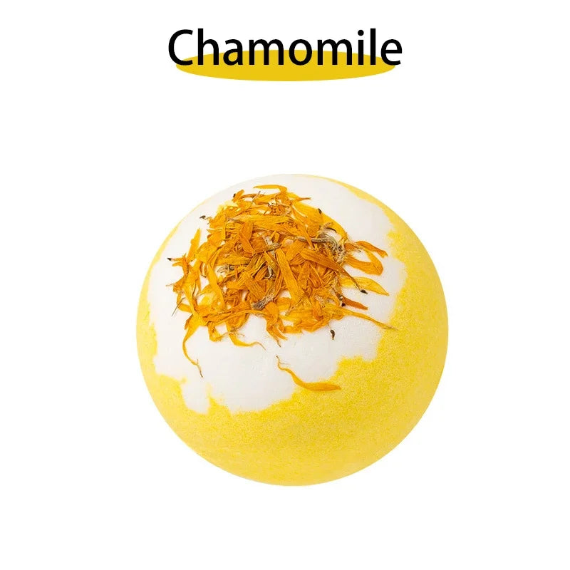 Plant Bath Ball Aromatherapy Essential Oil Bubble Bath Ball Moisturizing Dry Skin Relaxing Spa Bath Salt Bathing