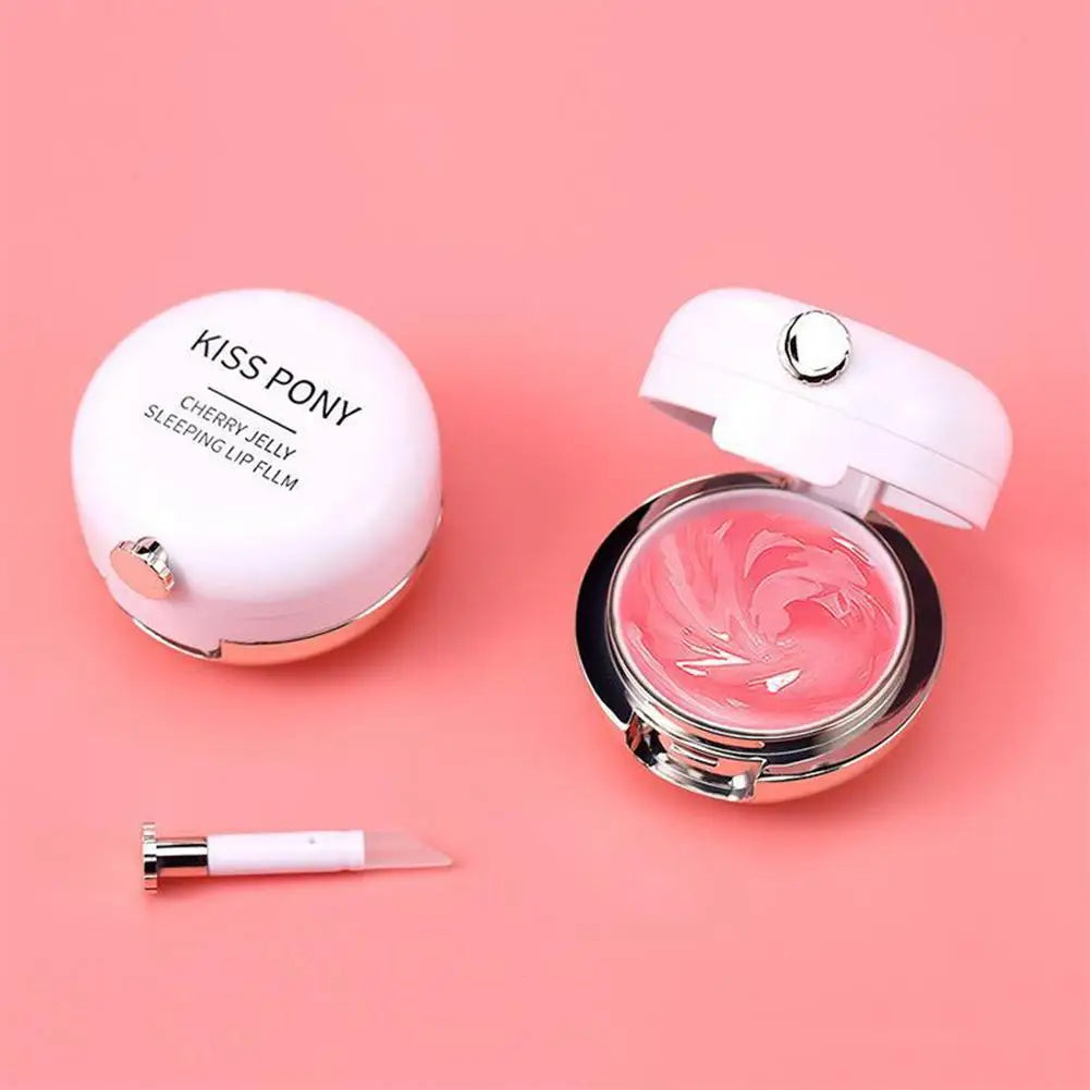Moisturizing Cherry jelly Lip Mask Hydrating Exfoliating Lip film to Remove Dead Skin Improve Dryness Nourishing Smooth Lip Care