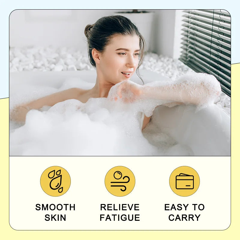 Plant Bath Ball Aromatherapy Essential Oil Bubble Bath Ball Moisturizing Dry Skin Relaxing Spa Bath Salt Bathing