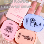 HISYI Solid Perfume Balm – Long-Lasting Floral Scents, Vegan, Compact, Face/Hands/Body Use, Unisex, Certified, Skin-Friendly