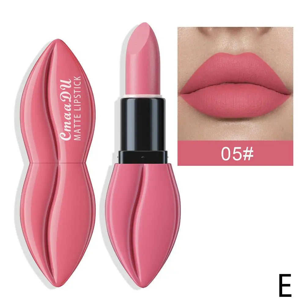 10 Color Lip Shape Matte Lipstick Waterproof Lasting Long Lasting Sexy Velvet Nude Lipsticks Lip Gloss Woman Cosmetics Wholesale