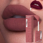 Velvet matte lip gloss matte velvet smooth easy dimensional plumping lipstick -to-apply square tube lip gloss waterproof three