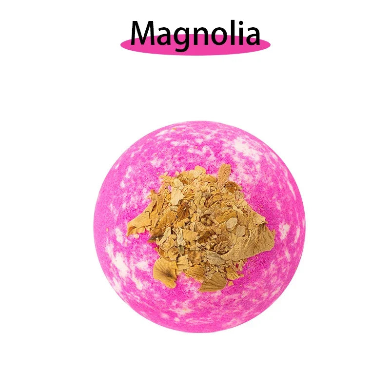 Plant Bath Ball Aromatherapy Essential Oil Bubble Bath Ball Moisturizing Dry Skin Relaxing Spa Bath Salt Bathing