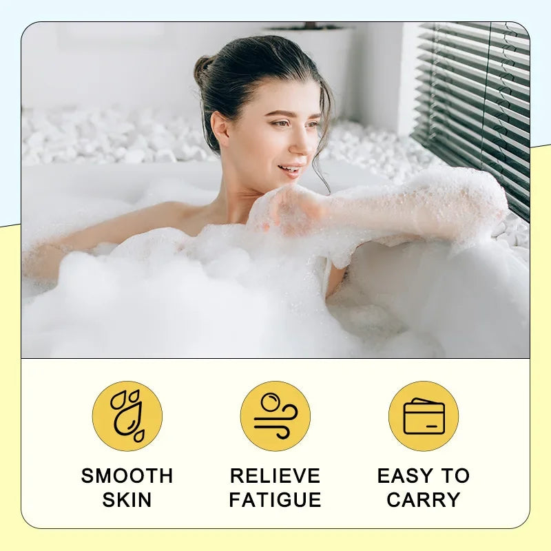 Plant Bath Ball Aromatherapy Essential Oil Bubble Bath Ball Moisturizing Dry Skin Relaxing Spa Bath Salt Bathing