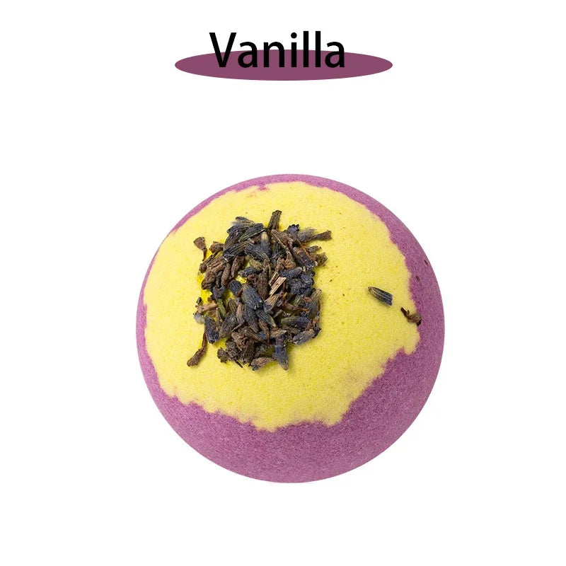 Plant Bath Ball Aromatherapy Essential Oil Bubble Bath Ball Moisturizing Dry Skin Relaxing Spa Bath Salt Bathing