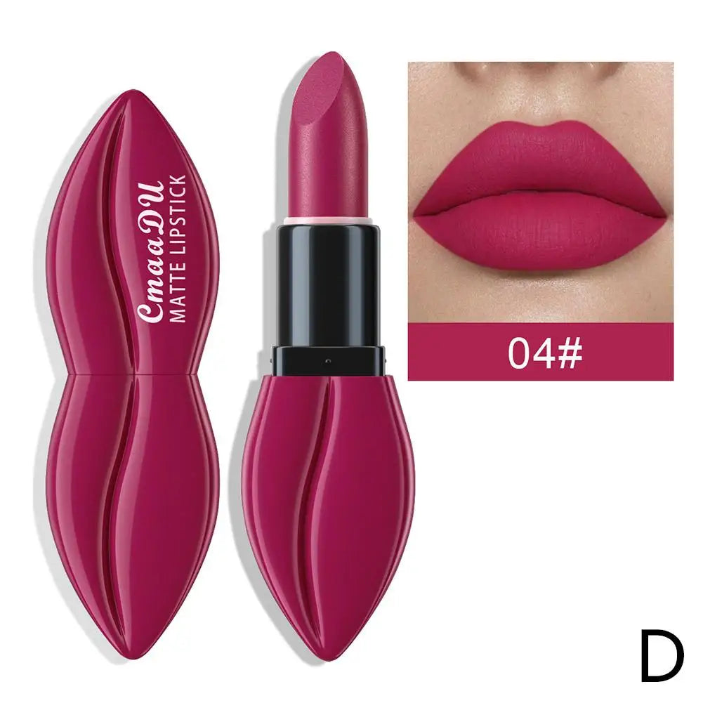10 Color Lip Shape Matte Lipstick Waterproof Lasting Long Lasting Sexy Velvet Nude Lipsticks Lip Gloss Woman Cosmetics Wholesale