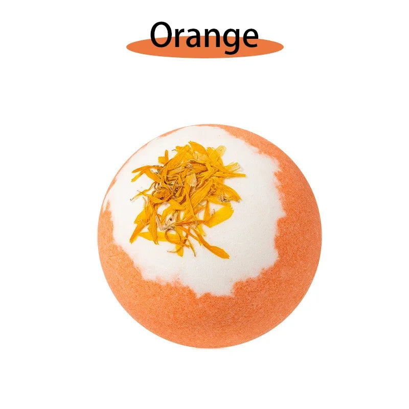 Plant Bath Ball Aromatherapy Essential Oil Bubble Bath Ball Moisturizing Dry Skin Relaxing Spa Bath Salt Bathing