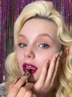 6 Colors Gold Bar Tube Lipstick Matte Texture Pearlescent Glitter Velvet NonStick Cup Lipstick Valentine's Day Gift 6Pcs/Set