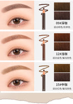 2Pcs Waterproof Eyebrow Pencil Long-lasting 5 Colors Natural Eye Brow Pen Brown Black Enhancer Dye Tint Pen Makeup Tools