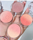 Dual Gradient Blush Highlights Natural Nude Makeup Brightening Cheek Purple Blue Female Niche Brand 2024 New