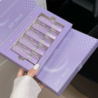 5 Colors Purple Bar Tube Black Lipstick Easy Coloring Matte Velvet Lipstick Long-lasting Red Lipstick Christmas Gift 5PCS