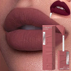 Velvet matte lip gloss matte velvet smooth easy dimensional plumping lipstick -to-apply square tube lip gloss waterproof three
