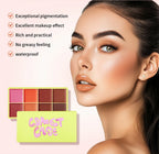 Curve Case Cream Eyebrow Cream Blush Highlighter Palette Matte Shimmer Finishes Shadow Tones Long-Lasting Cosmetics