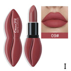 10 Color Lip Shape Matte Lipstick Waterproof Lasting Long Lasting Sexy Velvet Nude Lipsticks Lip Gloss Woman Cosmetics Wholesale