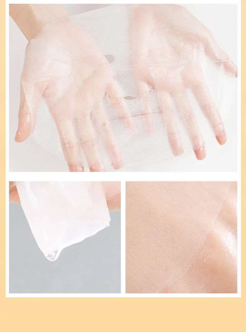 10pcs BIOAQUA Vitamin C Facial Mask Face skincare Moisturizing Face Mark Brightening Repairing Facial Masks for Face Skin Care