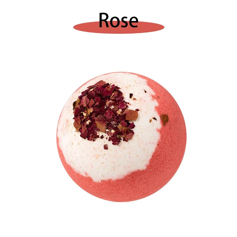 Plant Bath Ball Aromatherapy Essential Oil Bubble Bath Ball Moisturizing Dry Skin Relaxing Spa Bath Salt Bathing