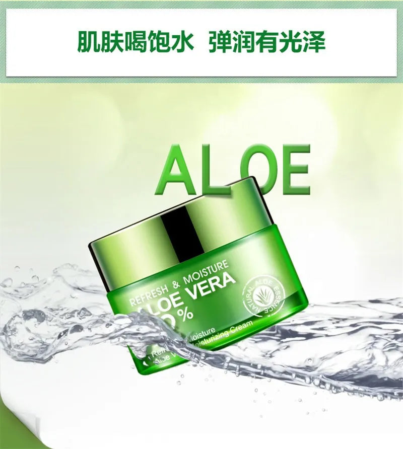 BIOAQUA Aloe Vera Face Cream Anti Wrinkle Moisturizing Deep Hydrating Day Cream Plant Essence Nourishing Refresh Skin Care