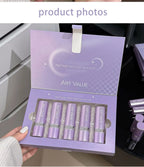 5 Colors Purple Bar Tube Black Lipstick Easy Coloring Matte Velvet Lipstick Long-lasting Red Lipstick Christmas Gift 5PCS