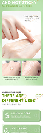 20pcs Aloe Vera Gel Portable Sleeping Mask Soothing & Repairing After Moisturizing Hydrating Shrink Pores Facial Mask Skin Care