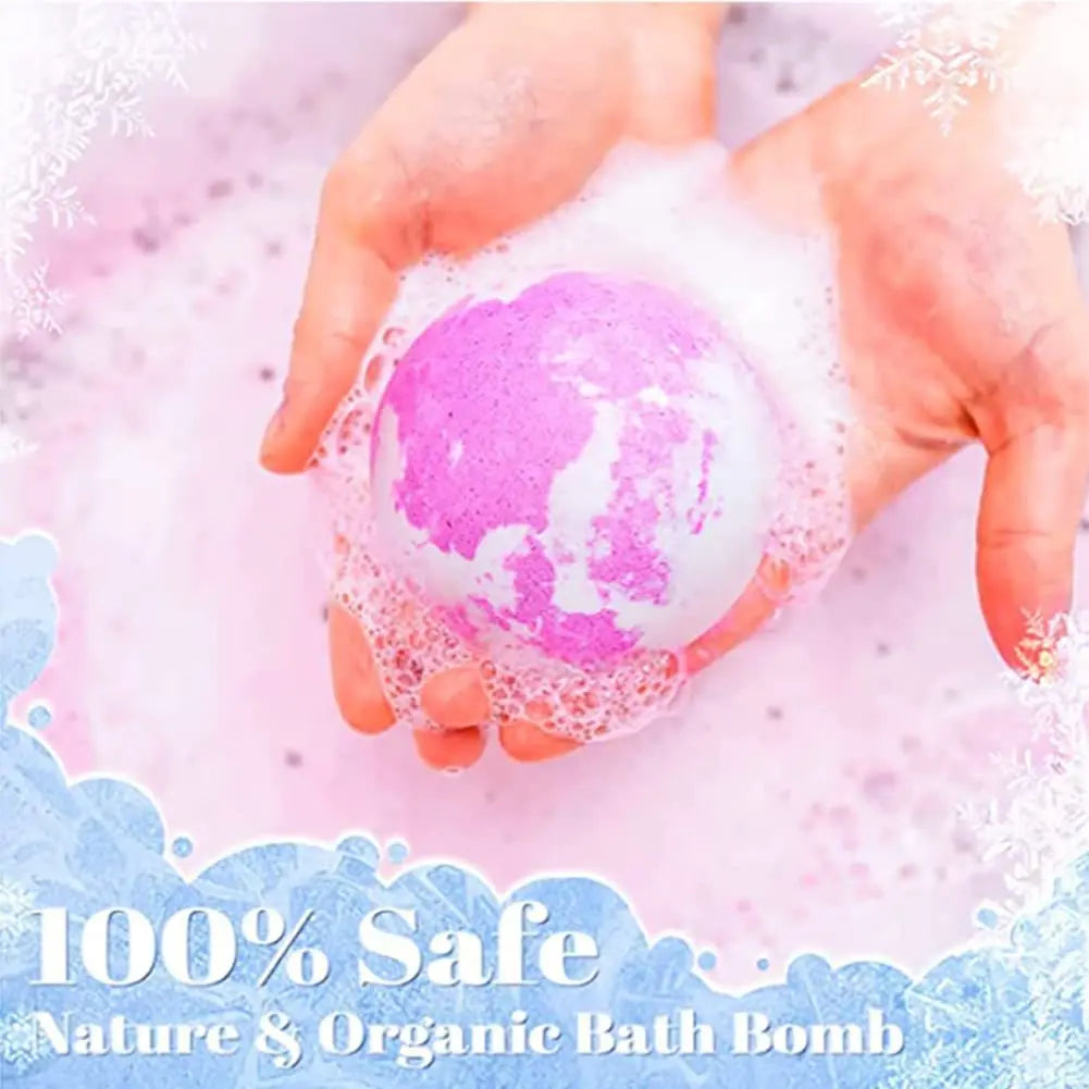 Plant Bath Ball Aromatherapy Essential Oil Bubble Bath Ball Moisturizing Dry Skin Relaxing Spa Bath Salt Bathing