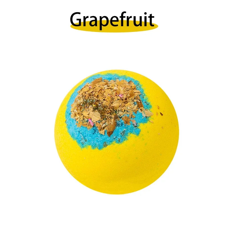 Plant Bath Ball Aromatherapy Essential Oil Bubble Bath Ball Moisturizing Dry Skin Relaxing Spa Bath Salt Bathing